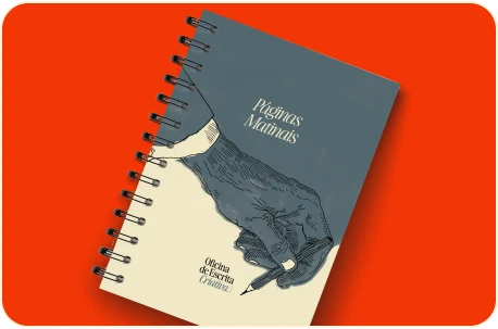 Caderno personalizado para as Páginas Matinais
