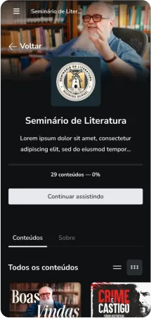 Tela do celular